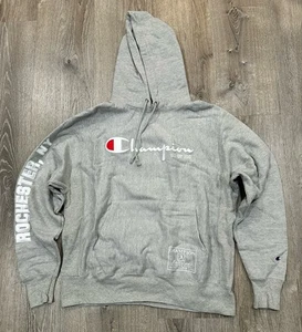 Champion Hoodie Men's L Gray Reverse Weave Knickerbocker Knitting Mills Hoodie - Picture 1 of 13