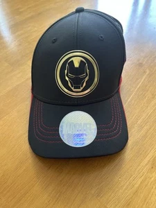 Marvel Avengers Iron Man Black / Gold Cap, Large Size, Adults, great condition - Picture 1 of 7