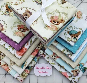BEAR FAMILY ~MICHAEL MILLER Fat Quarter paquete de (12) acolchado nuevo 100 % algodón - Imagen 1 de 14
