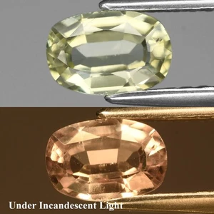 π 0.64ct 6.5x4.3mm VS Cushion Natural Color Change Diaspore - Turkey Gemstone - Picture 1 of 6