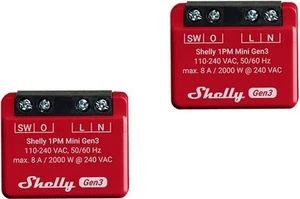 Shelly Mini 1PM Gen3, Wi-Fi und Bluetooth Relais-Schalter, 2er Pack | Neu (G7) - Bild 1 von 8