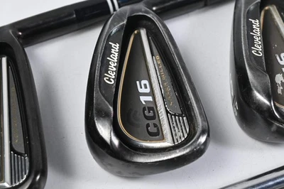 Cleveland CG16 Black Pearl Irons / 4-PW / Regular Flex Traction 85 Shafts - Image 1 of 4