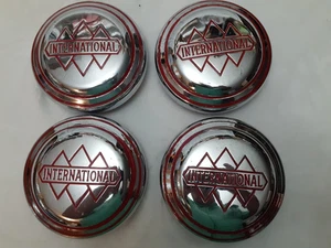 ** (4) Tapacubos de colección International Truck Scout tapa central cubiertas de rueda de 5" - Imagen 1 de 5