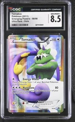 CGC 8.5 Tornadus 2011 Emerging Powers 98/98 Ultra Rare Holo Pokemon Card - Image 1 of 2
