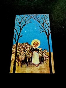 1 Tarjeta de Felicitación de Navidad Erica Von Kager Brownie de Colección Bendición de Cristo Una Oveja Negra - Imagen 1 de 3