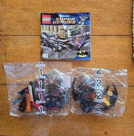 New w/o Box Vintage 2012 Lego Super Heros 6864 Batmobile Set &Instructions Book