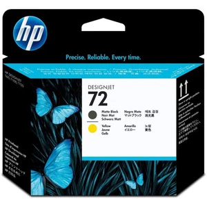 HP 72 - Tête d'impression noir mat / jaune - C9384A - Photo 1/1