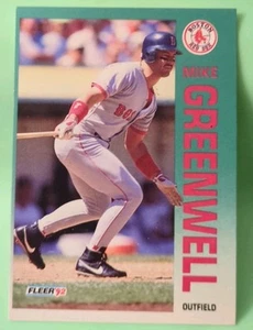 1992 Fleer - Mike Greenwell #39 - Boston Red Sox  - Picture 1 of 2