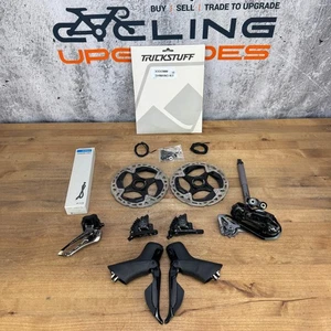 ¡Poco kilometraje! Mini grupo hidráulico electrónico de 12 velocidades Shimano Dura-Ace R9270 Di2 - Imagen 1 de 14