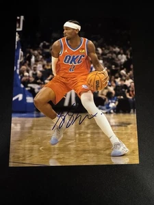 Shai Gilgeous Alexander Oklahoma City Thunder Signed 8x10 Photo Dual COAs NBA - Picture 1 of 3