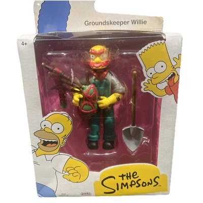"Nueva figura de acción de Los Simpson Groundskeeper Willie Jakks Pacific figura de 5"" 2024" Foto 1 de 4