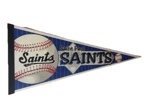 Vintage St. Paul Saints Pennant Minor League Baseball Full Size - Picture 1 of 8