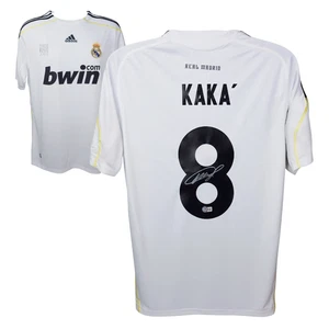Ricardo Kaka Signed Real Madrid Home Soccer Jersey #8 with Beckett COA - Picture 1 of 4