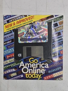 AOL America Online Version 3.0 Floppy Disk Windows Sealed 1996 New Rare - Picture 1 of 4