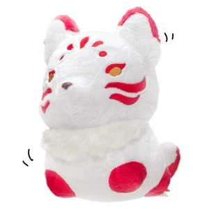 Fluffnest Kichi the Kitsune Fox Plush Puffpals 3 Tails NWT Anime Red White READ - Picture 1 of 16