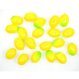 20Pcs Fake Artificial Fruit Small Lifelike Artificial Faux Yellow Lemon Party... - Picture 1 of 6