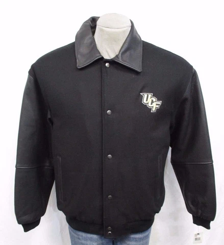 UCF Knights NCAA Men's Wool and Cow Leather Authentic Jacket Cover