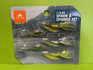 Ozark Trail 1/4 oz Gießlöffel & Inline Spinner Set Bass Crappie Forelle Wildfisch - Bild 1 von 5