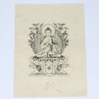 Buddhistischer Holzschnitt auf Reispapier Original aus Tibet Dharmachakra Mudra