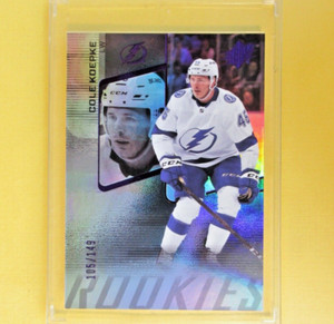 COLE KOEPKE  2022-23   SPx COLORED HOLOFOIL  /149   #184  Tampa Bay Lightning