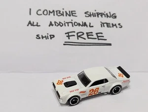 LOOSE-2014 Hot Wheels '68 Mercury Cougar (White #26)-HW Race-Track Aces Col #170 - Picture 1 of 1