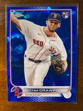 2022 Topps Chrome Sapphire Kutter Crawford #645 RC Rookie Boston Red Sox