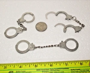 Mini Handcuffs 3 pairs Included - Novelty/Joke, Fun Gag Gift for Police Officers - Picture 1 of 2