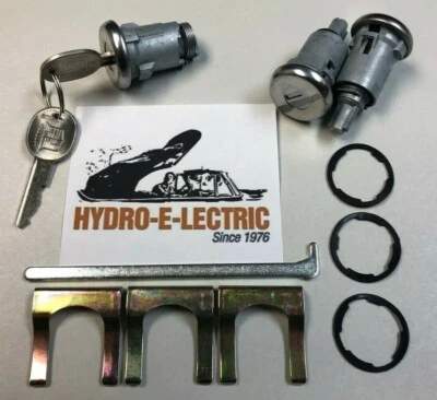 1969-1970 Cadillac 2-Door Hardtop & Convertible Door & Trunk lock set- NOS keys Foto 1 de 2