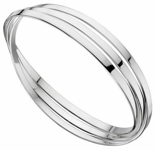 VALENTINO Bracciale da sposa russo triplo da donna Beginningings argento