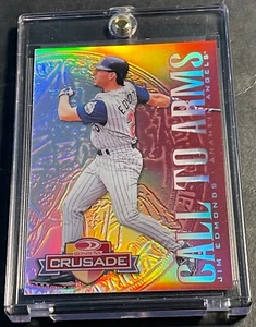 RARE JIM EDMONDS 1998 DONRUSS CRUSADE RED EXECUTIVE PROOF PROMO #d xx/25 - Picture 1 of 2