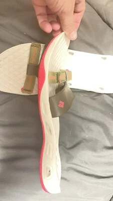 Sandalias Columbia Para Mujer Talla 11 Verde Rosa Omni Grip Chanclas Foto 1 de 3