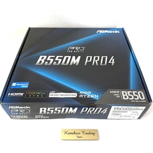ASRock B550M PRO4 AM4 AMD B550 SATA 6Gb/s Micro ATX AMD Motherboard DDR4 Nuevo - Imagen 1 de 12