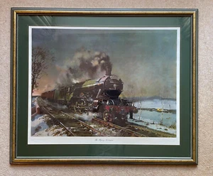 'THE FLYING SCOTSMAN', SIGNED L/E PRINT by TERENCE CUNEO - Picture 1 of 4