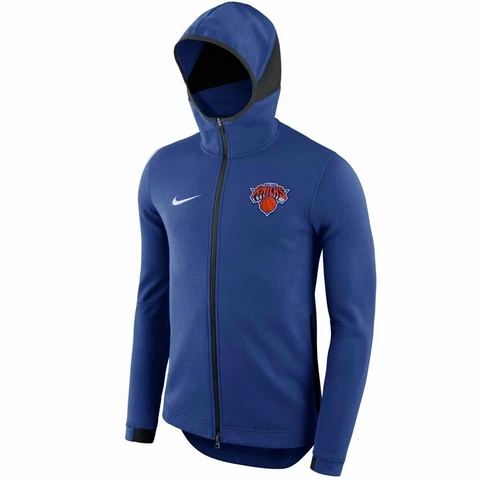NEW Authentic Nike New York Knicks Men's NBA Showtime Full-Zip Jacket Hoodie Cover