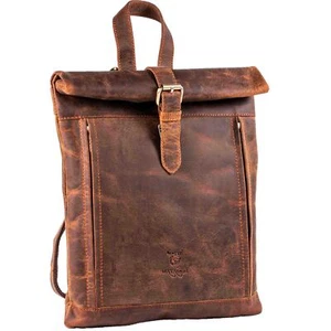 Zaino donna MATADOR vera pelle MAASTRICHT zaino donna fatto a mano marrone - Foto 1 di 6