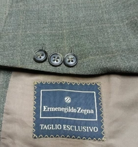 Vintage Ermenegildo Zegna all worsted Luxury handtailored Bespoke check suit 40R - Picture 1 of 16