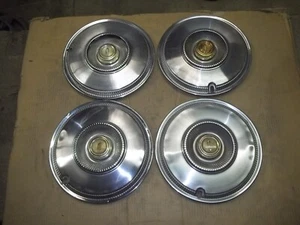 1966 66 Chrysler Newport Hubcap Rim Wheel Cover Hub Cap 14" OEM USED 582 SET - Picture 1 of 12