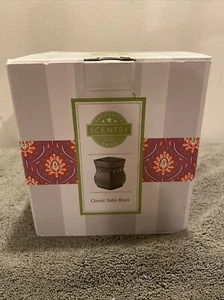 Scentsy CLASSIC SATIN BLACK scaldacollo full size RITIRATO NUOVO CON SCATOLA decorazione cera crostata - Foto 1 di 6
