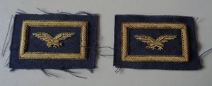 COPPIA DI TRAVETTE DA GIACCA AERONAUTICA MILITARE ITALIANA ANNI 50/60 MOD.1 - Picture 1 of 2