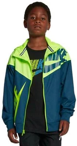 Nike Windrunner Jacket - CHOOSE SIZE - 940370-474 Volt Graphic Sportswear Kid's - Picture 1 of 5