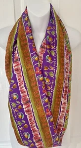 New Season Stunning Multi Coloured Infinity Scarf. Handmade In Tasmania. - Picture 1 of 2