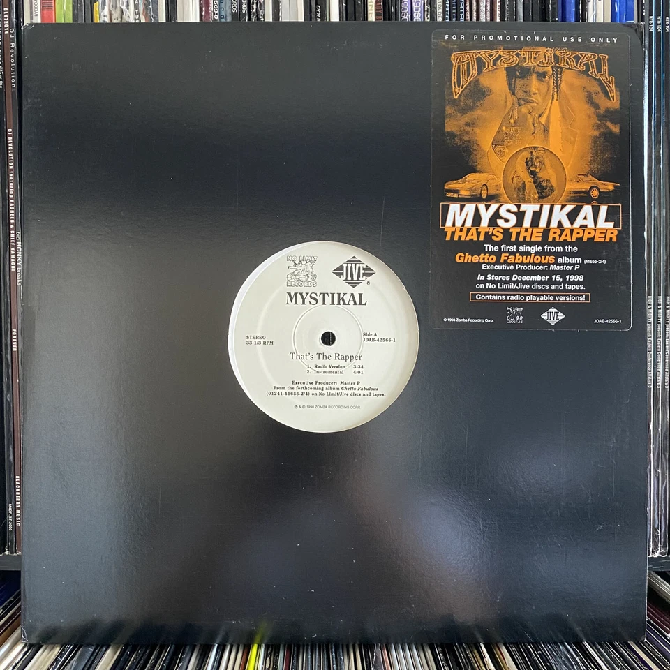 MYSTIKAL - THAT'S THE RAPPER (12")  1998!!  RARE!!  MASTER P!!!  GHETTO FABULOUS - Image 1 of 1