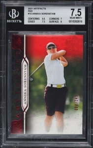 2021 Upper Deck Artifacts Red Annika Sorenstam /249 #10 BGS 7.5 - Picture 1 of 2