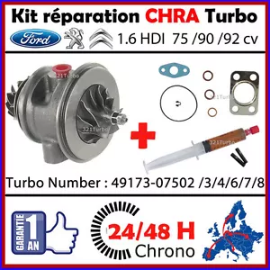 24H00 CHRA TURBO 1.6 HDi 90 PEUGEOT 207 307 PARTNER EXPERT - Bild 1 von 1