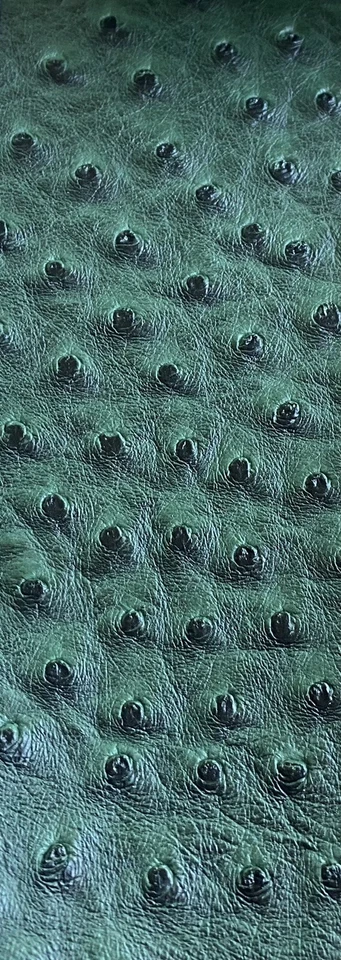 Green ostrich faux vinyl Marine grade UV resistance waterproof Fabric - Image 1 of 1