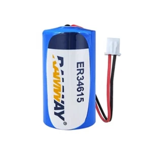 ER34615 D Size 3.6V 1900mAh Non-Rechargeable Battery with White Plug - Picture 1 of 2