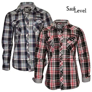 SUBLEVEL HERREN KARO-HEMD FREIZEITHEMD Ellenbogen-Patches Gr.S,M,L,XL,XXL - Bild 1 von 7