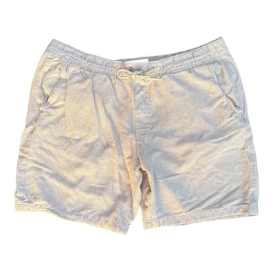 Abercrombie Fitch Hombre Gris Claro Salón Pantalones Cortos Talla L Tejido Suave Informal Foto 1 de 4