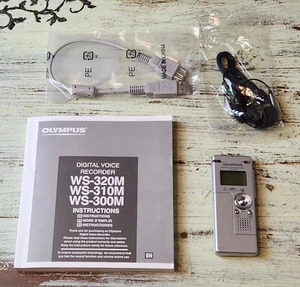 Olympus WS-300M Digital Voice Recorder | Complete Set w/ Manual USB & Earbuds - Picture 1 of 5