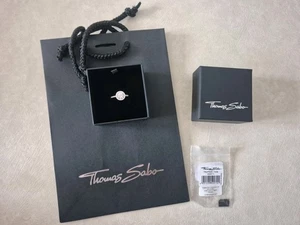 Brand New With Bix And Bag Thomas Sabo Sparkling Sikber Ring Size 54 - Picture 1 of 7